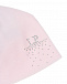 Розовая шапка с логотипом из стразов La Perla | Фото 3