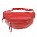 Красная кожаная сумка на пояс 32x16x8 см  | Фото 2