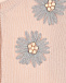 Кардиган персикового цвета с вышивкой IL Gufo | Фото 3
