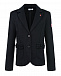 Черный пиджак с оборками на карманах Monnalisa | Фото 2
