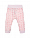 Розовые брюки с принтом и оборками Sanetta fiftyseven | Фото 2