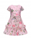 Платье со сплошным цветочным принтом Monnalisa | Фото 1