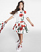 Юбка с принтом &quot;маки&quot; Dolce&Gabbana | Фото 4