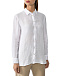 Рубашка прямая с декором макраме, белая 120% Lino | Фото 7