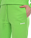Зеленые джоггеры с белым лого MSGM | Фото 8