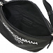 Черная сумка-пояс с белым логотипом, 22x7x11 см Dolce&Gabbana | Фото 4