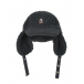 Темно-серая шапка-ушанка из флиса Parajumpers | Фото 1