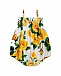 Песочник с принтом &quot;желтые розы&quot; Dolce&Gabbana | Фото 2