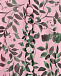 Розовое шелковое платье с растительным принтом Saloni | Фото 7