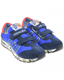 Синие кроссовки с замшевыми вставками will be Premiata Синий, арт. 18021868 BLUE | Фото 1