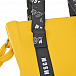 Желтая сумка с логотипом 19х23х8 см MSGM | Фото 7