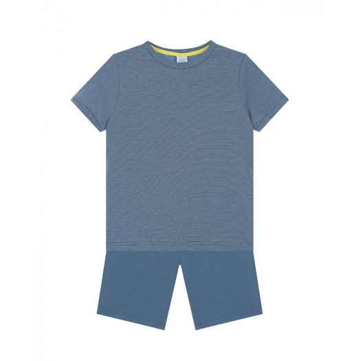 Пиажама: футболка и шорты, синий Sanetta | Фото 1