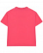Футболка со стразами на логотипе, розовая MSGM | Фото 2