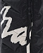 Черные стеганые брюки с белым лого Naumi | Фото 7