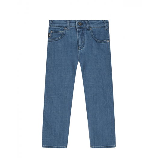 Синие джинсы regular fit Emporio Armani | Фото 1