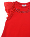Красная футболка с рюшами на рукавах Monnalisa | Фото 3