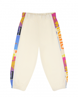 Спортивные брюки с разноцветными лампасами Stella McCartney Мультиколор, арт. 8Q6BZ0 Z0499 105 | Фото 1