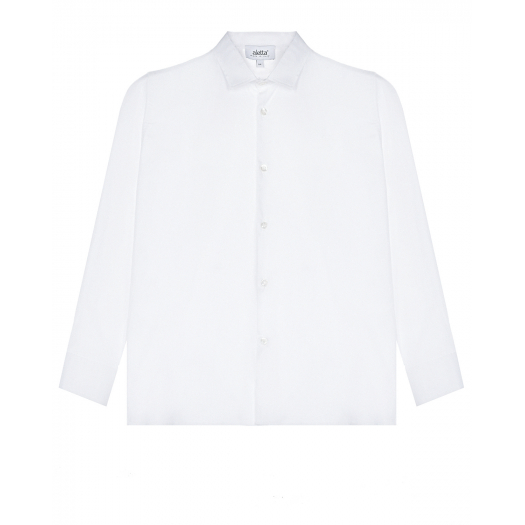 Белая рубашка с вышитым лого Aletta | Фото 1