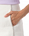 Белые льняные шорты со стразами Forte dei Marmi Couture | Фото 6