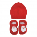 Подарочный набор: шапка и пинетки, красный Story Loris | Фото 1