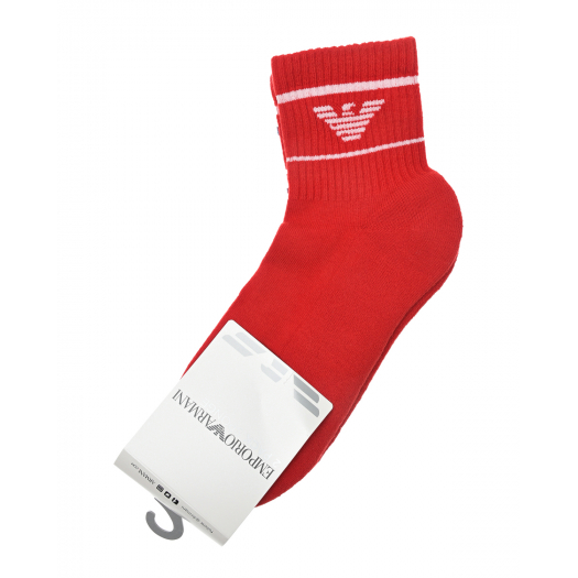 Комплект носков с лого, красный/белый Emporio Armani | Фото 1