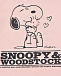 Розовая толстовка с принтом &quot;Snoopy&Woodstock&quot;  | Фото 4