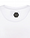 Белая футболка с принтом-логотипом Philipp Plein | Фото 5