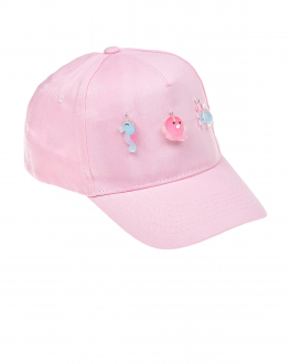 Розовая кепка с подвесками Regina Розовый, арт. E0200 ROSA | Фото 1