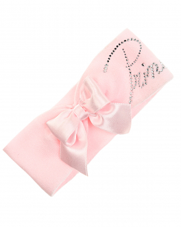 Розовая повязка с бантом La Perla Розовый, арт. 40987 2R ROSA BABY | Фото 1