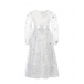 Белое платье с серебристыми пайетками Dan Maralex | Фото 1