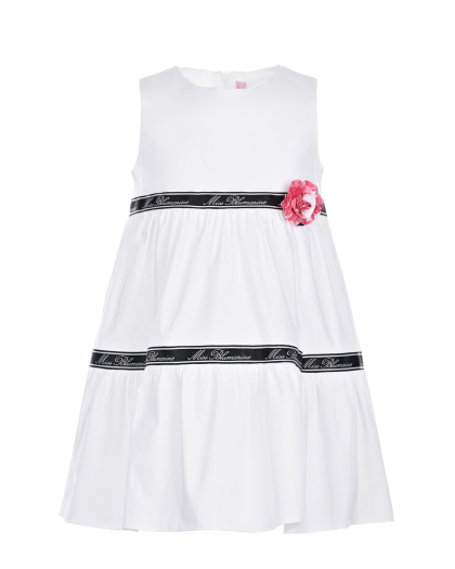 Белое платье без рукавов Miss Blumarine | Фото 1