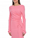 Розовое платье с разрезом и драпировкой ROHE | Фото 6