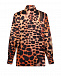 Шелковая рубашка с леопардовым принтом Roberto Cavalli | Фото 7