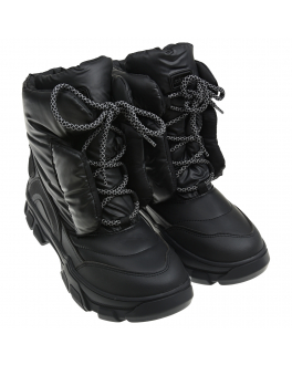 Черные мембранные сапоги со шнуровкой Jog Dog Черный, арт. 21011R ECOSPTEPCLYDER_BLACK | Фото 1