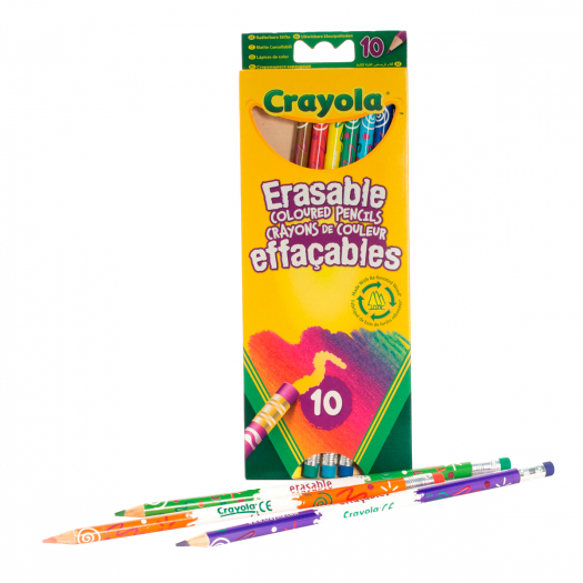 Цветные карандаши с корректором, 10 шт. Crayola | Фото 1