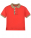 Красная футболка-поло Burberry | Фото 1