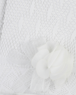 Серые перчатки с кружевной отделкой Aletta Белый, арт. AA2212GUA P691 | Фото 2