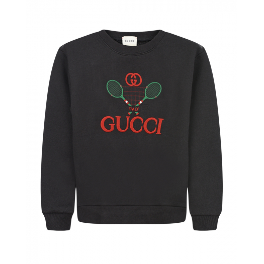Черный свитшот Gucci Tennis  | Фото 1
