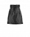 Черная юбка с серебристыми пуговицами Balmain | Фото 2