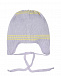 Лиловая шапка с принтом &quot;единорог&quot; Il Trenino | Фото 2