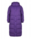 Стеганое двусторонне пальто, фиолетовое