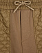 Бежевые спортивные брюки со стегаными вставками Burberry | Фото 4