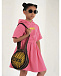 Розовое платье с поясом на резинке Fendi | Фото 2
