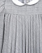 Серое плиссированное платье IL Gufo | Фото 3