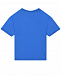 Синяя футболка с принтом &quot;Make some noise&quot; Stella McCartney | Фото 2