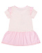 Розовое платье с принтом &quot;гусь&quot; Sanetta Kidswear | Фото 2