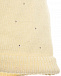 Кремовая шапка из шерсти со стразами Swarovski  | Фото 3