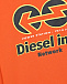 Оранжевый свитшот с лого Diesel | Фото 3