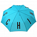 Голубой зонт с логотипом, 30 см Moschino | Фото 3