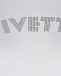 Белая футболка с лого из стразов Vivetta | Фото 8